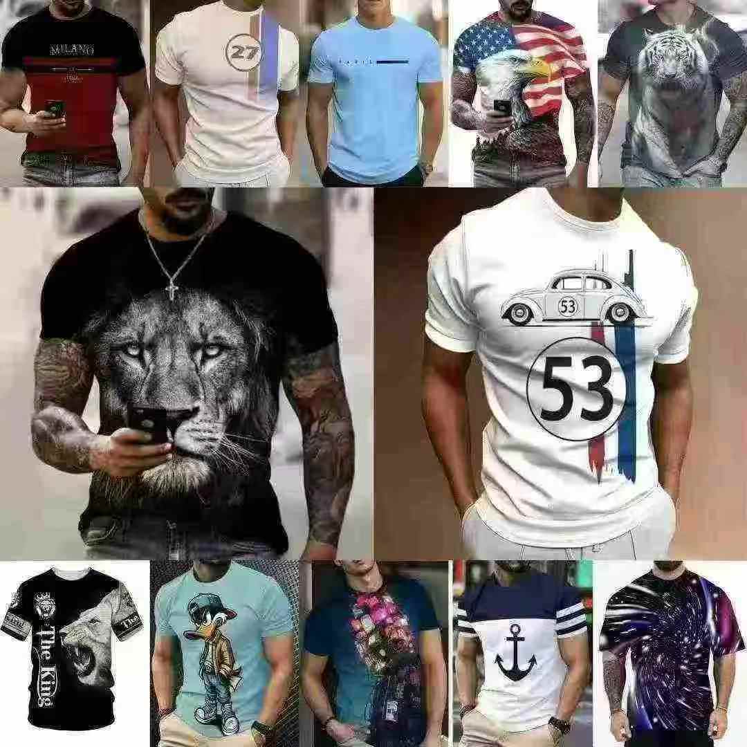 3D Printing Round Neck T-Shirt (2) 3D Printing Round Neck T-Shirt