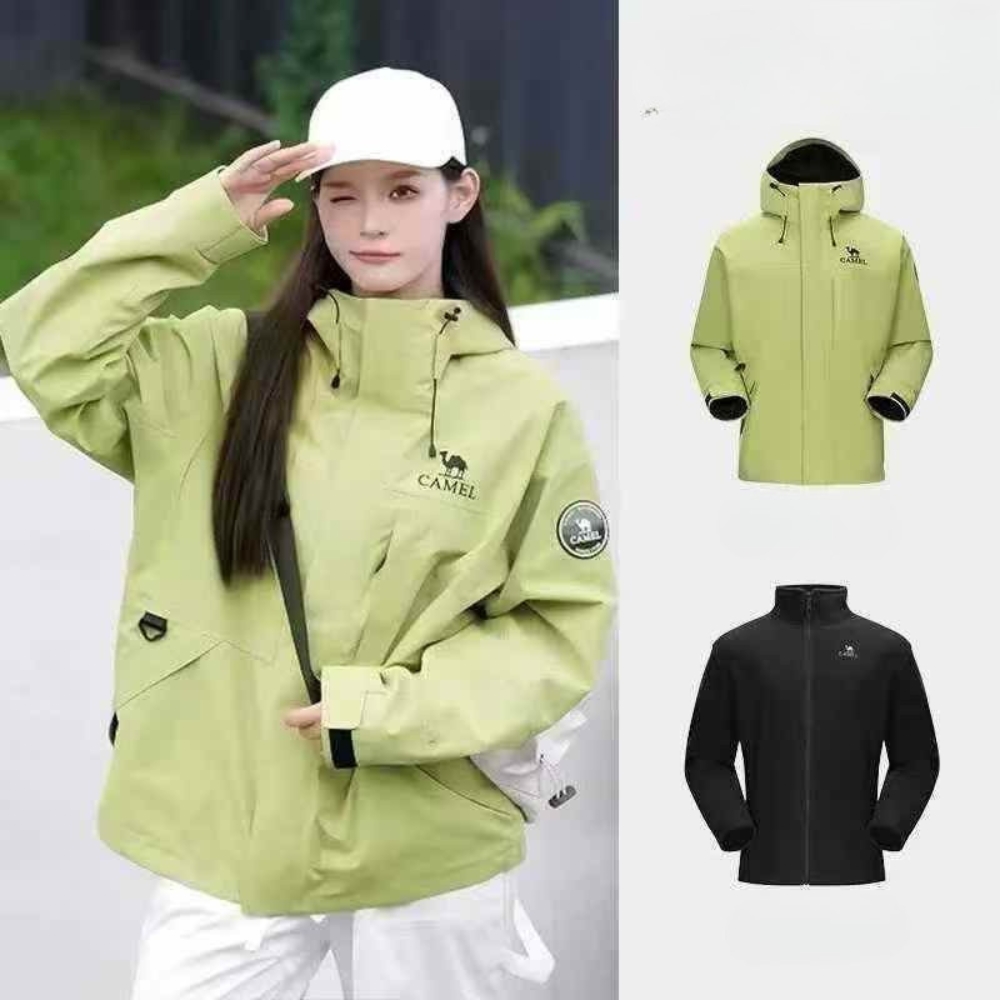 Camel Lined Women's Windproof and Waterproof Jacket Camel Lined Women's Windproof and Waterproof Jacket