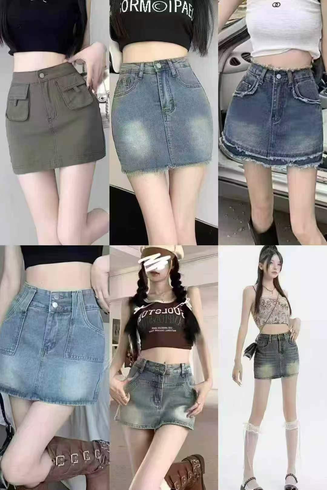 Women’s High-Waist Denim Skort