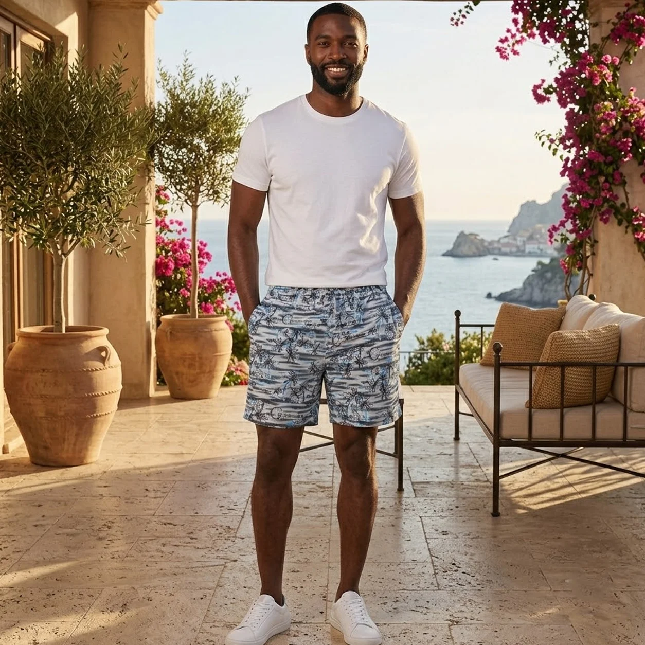 CAU205 Men's Hawaii Shorts – Lightweight Summer Casual Shorts for Comfort & Style - Image 1