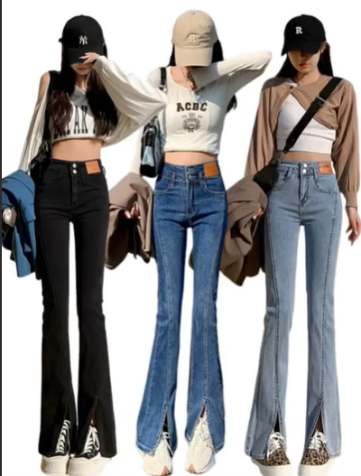 High Waist Wide Leg Denim Jeans For Women High Waist Wide Leg Denim Jeans For Women