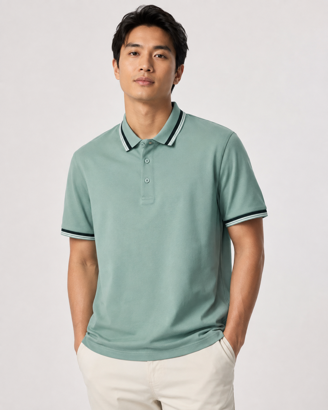 Men’s Casual Solid Color Polo Shirt – Comfortable Short Sleeve Summer Top for Everyday Wear Men’s Casual Solid Color Polo Shirt – Comfortable Short Sleeve Summer Top for Everyday Wear