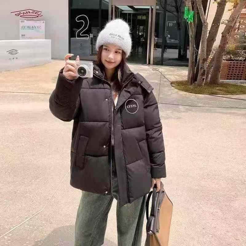 "Winter White Duck Down Thicken Warm Outwears Women Oversized Hooded Down Jacket Female Loose Solid Waterproof Parker Down Jacket "