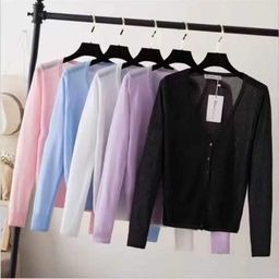 Women's V-Neck Knitted Cardigan Sweater – Long Sleeve Button-Up Casual Top